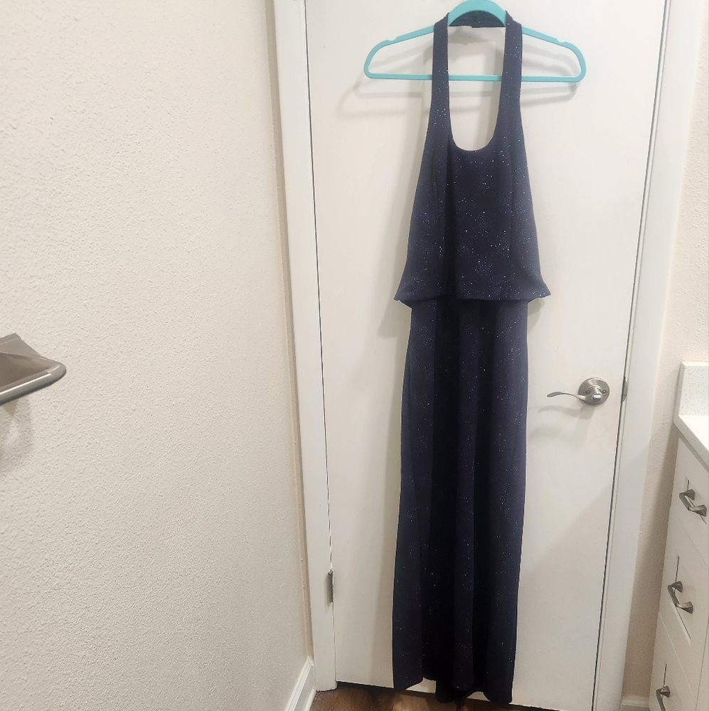 Scott McClintock Millennium 2000 Navy Shimmer Dress Size 10